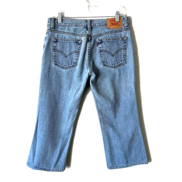Levi's Low Rise Denim Blue Jean Capris Pedal Pushers Size 9 - Picture 3 of 6